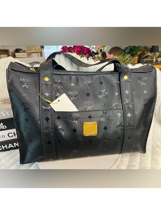 MCM Handbags - MCM Black Zipper Tote
